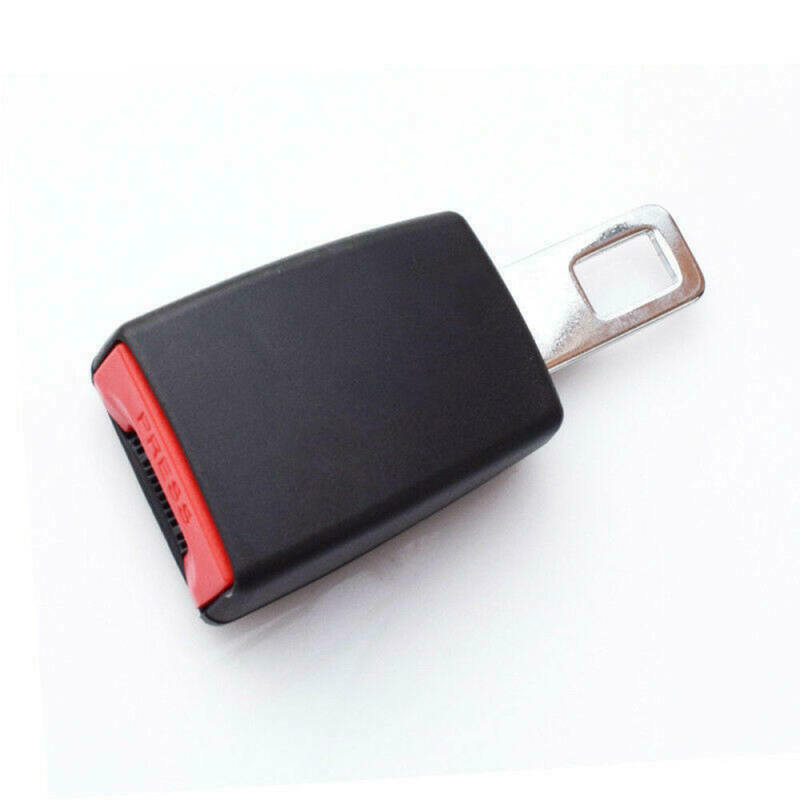 2Pcs Car Safety Seat Belt Buckle Extension Extender Clip Stopper Black Uni WBZ