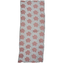 Fashion Elegant Women Flower yarn Long Scarf Soft Shawl Gift Pink