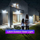 40 LED Waterproof Solar Power PIR Motion Sensor Wall Lights Garden Outdoor B5O6