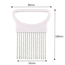 2 PCS Onion Holder for Slicing Vegetable Potato Cutter Slicer full Grip Handle