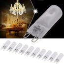 10pcs Warm White Bulb Light 18x50mm G9 Capsule Globe 40W Halogen Lamp 230V D4F7