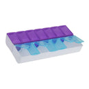 14 Slot Embroidery Diamonds Storage Box Clear Plastic Jewelry Organizer Case