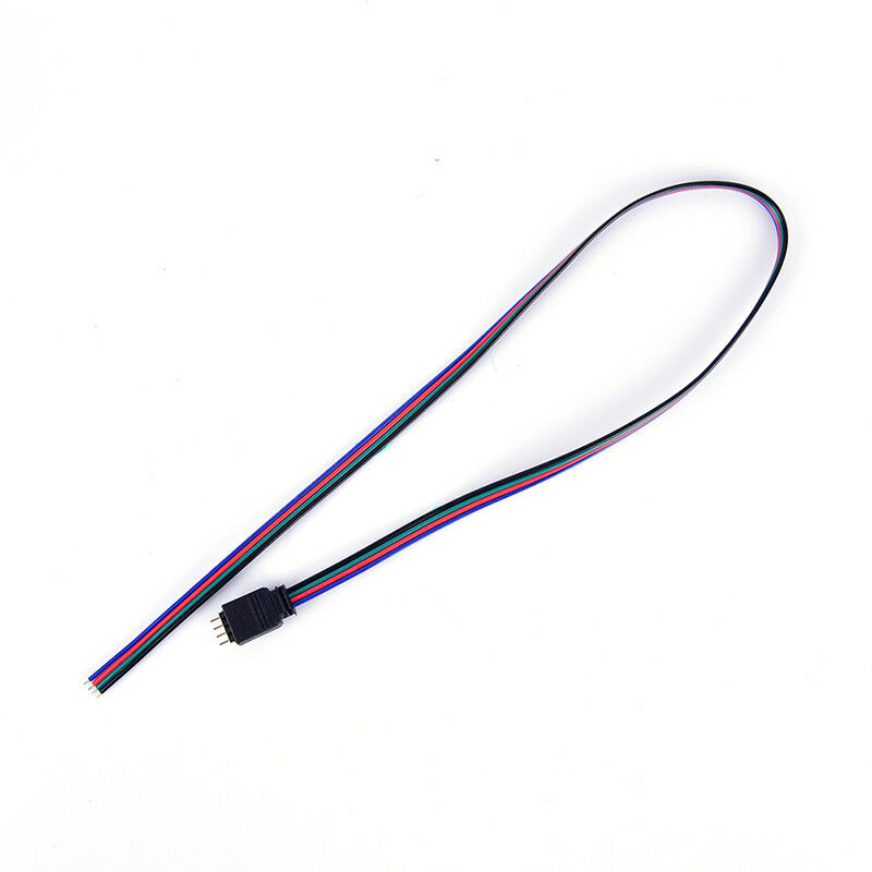 1pc 50cm 4pin red male flat connecting wire for rgb 3528 5050 led strip light JR