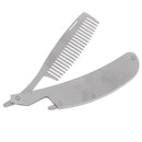 Stainless steel Hair Comb Men Dedicated Folding Comb Beard Brush Hair CareToolOZ
