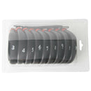 9Pcs PVC Golf Club Protector Case Cover Iron Wedges Head Cover Accessories Set
