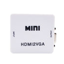 HDMI to VGA Converter v1.3 Support 1080p 3.5mm Audio Port for PC/Laptop/DVD