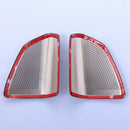 2pcs/set Stainless Steel Audio Speaker Tweeters Cover Trim For BMW X5 F15 2 E4F4