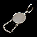 Burglar Anti-lost Metal Telescopic Keychain Retractable Elastic Nylon Rope