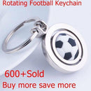 Rotating Football Soccer Keychain Keyring Key Chain Ring Key Fob Ball Gift