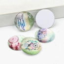 50 PCS Mixed dream catcher photo round dome glass cabochons 12mm diy handma