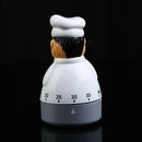 Multifunctional Practical Kitchen Timer Alarm Clock Cartoon Chef Design Hom W4Z7