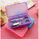 4Pcs/set Stainless Steel Nail Care Clipper Manicure Kit Tools Cleaning R8G8 Y6X8