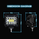4 Inch LED Work Light Bar Flood Spot Combo Off-Road Driving Fog Lamp Truck