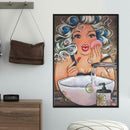 5D DIY Full Drill Diamond Painting Cleaning Face Cross Stitch Embroidery