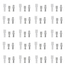 3X(200Pcs 4.8Mm Wire Connectors Crimp Terminals Crimp Female/Male Spade Ter