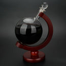 Globe Whiskey Decanter Wine Aerator Glass Wine Bottle With Holder Rack Alco
