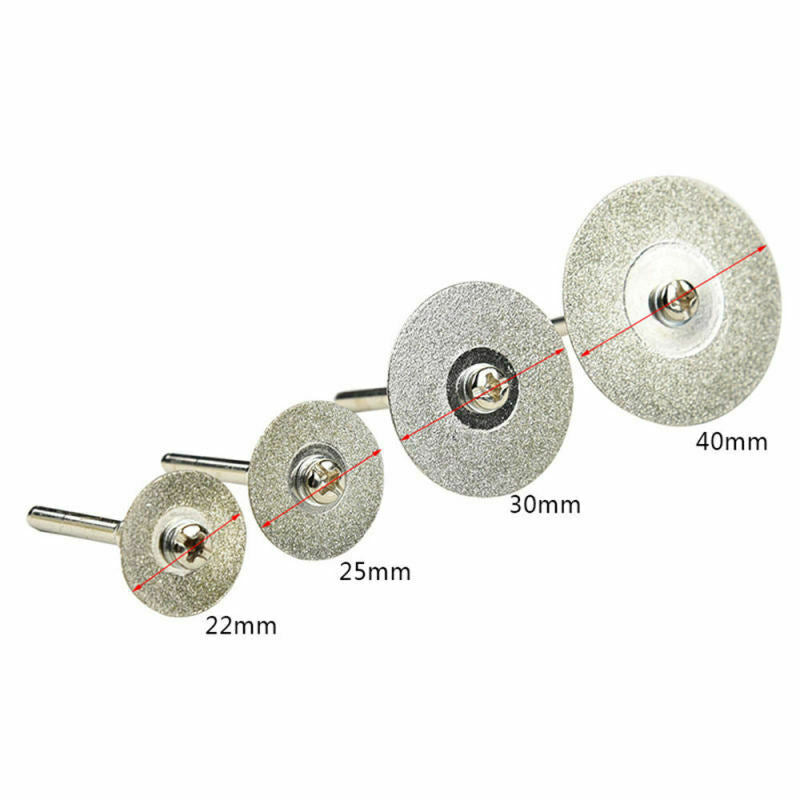 10Pcs Diamond Cutting Off Wheel Set Polishing Mini Drill Discs for Power Rotary