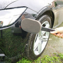 Car Tire Wax Brush Long Handle Sponge Brush Special Tire Cleaning Dressing