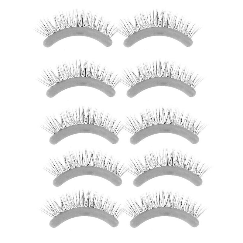 10pcs Silicone False Lashes Display Strip Graft Planting Eyelash Show Bar A