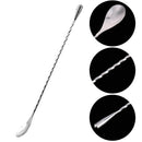1pcs 12 Inch Stainless Steel Bar Spoon Stirrers Bartending Mixed Spoon,Spir Q3S6