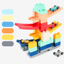 Car Racing Slide Track Building Blocks Children Educational Toys Random