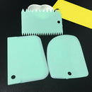 3x Plastic Dough Icing Fondant Scraper Cake Decorating Baking Pastry Tools
