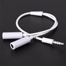 3.5mm AUX Audio Mic Splitter Cable Earphone Headphone Adapter Male To Female.AU