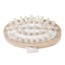Hand-held wooden body brush massager cellulite reduction relieve tense muscle 3C