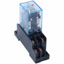 5X(220/240V AC Coil DPDT Power Relay MY2NJ 8 Pin w Socket Base M6D2)