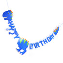 happy birthday dinosaur paper banner hanging diy party decor bunting supplie!j