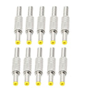 10Pcs 5.5x2.5mm Male Barrel DC Power Socket Jack Plug Practical Brand New wer