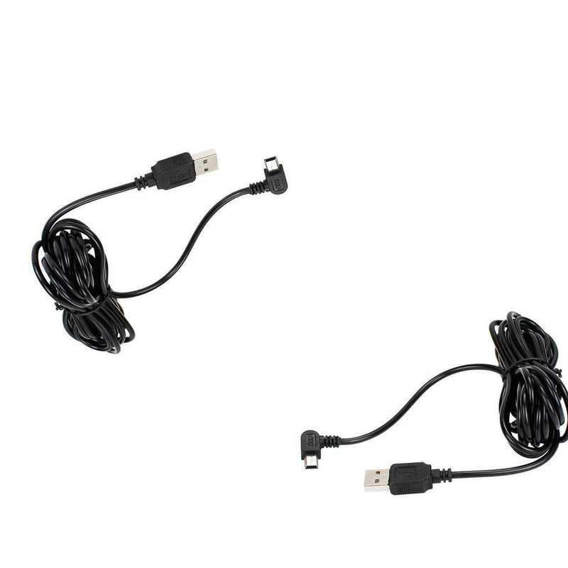 2 X 3.5m USB MINI 5Pin Right Angle Male to USB 2.0 A Male Plug Cable Lead