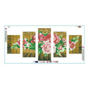 Resplendent Rose 5D DIY Full Drill Diamond Painting 5-pictures Combination