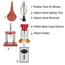 5Pcs Watch Repair Set Kit Rubber Dusts Air Blower Watch Back Case Opener Ha