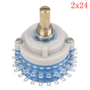 2Pole 24step 2x24 rotary switch attenuator volume control DIY pot potenti Hn