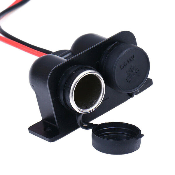 12V Car Dual Smoke Lighter Socket Plug Splitter Charger Power Adapter Outlet FT