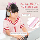 2x Unicorn Cartoon Rhinestones Glitter Kids On Ear Headphone for Girls