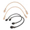 4 Pieces Leather Bag / Single Shoulder Strap Handles Beige + Black Straps