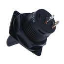R13-402A Black 2Pin ON-ON Maintained 2Position SPDT Round Toggle Switch J 3C