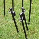 Heavy Duty Camping Black Steel Metal Canopy Stakes Nail Pegs Ground W6N6