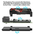 For Raspberry Pi 4B Protect Box CNC Aluminum Alloy Case Enclosure Cooling  ab Hn
