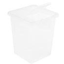 Clear Plastic Reptile Insect Spider Habitat Feeding Box Container 8x8x11cm