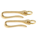 2PCS Solid Brass Keychain Key Ring Belt U Hook Wallet Chain Fob Clip