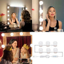 6pcs LED Makeup Mirror Light Bulb Kit Dimmable USB Hollywood Vanity Lights