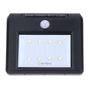 Waterproof 8 LED Solar Power PIR Motion Sensor Wall Light Outdoor Garden Lamp