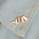Cute Cartoon Animal Brooch Badge for Women Men Jacket Enamel Pins (Style 2) A