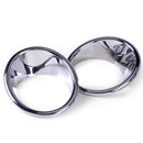 Pair Chrome Plated Front Fog Light Lamp Cover Trim Fit For BMW X5 F15 2014-2015