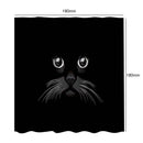 180x180cm Shower Curtain Waterproof Green Plants Printed Bathroom Decor