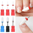 Ceramic Nail Drill Bits Set, 3/32 Inch Manicure Pedicure Nail Art Tool for