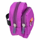 Double Zipper Wrist Bag Arm Mobile Phone Key Package Coin Purse Bag Purple